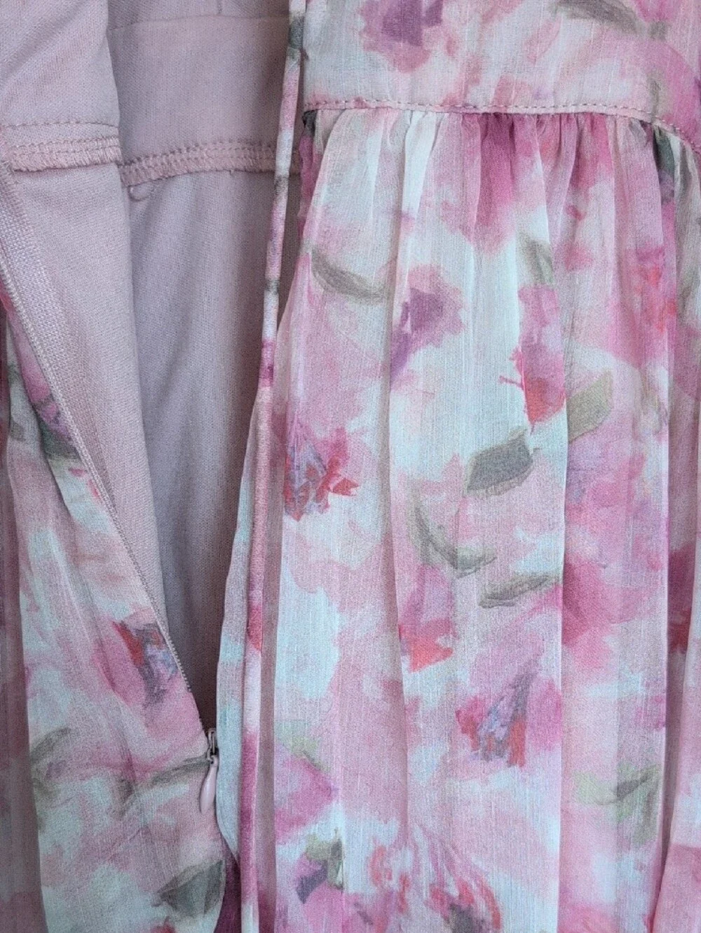 Novella Pink Floral Ruffled Bustier Lace-Up Maxi Dress -
Lulu's - Picture 10 of 14